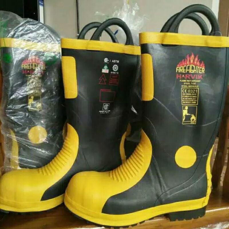 Jual Boot harvix Pemadam Fire Ranger Boot Safety Shopee Indonesia