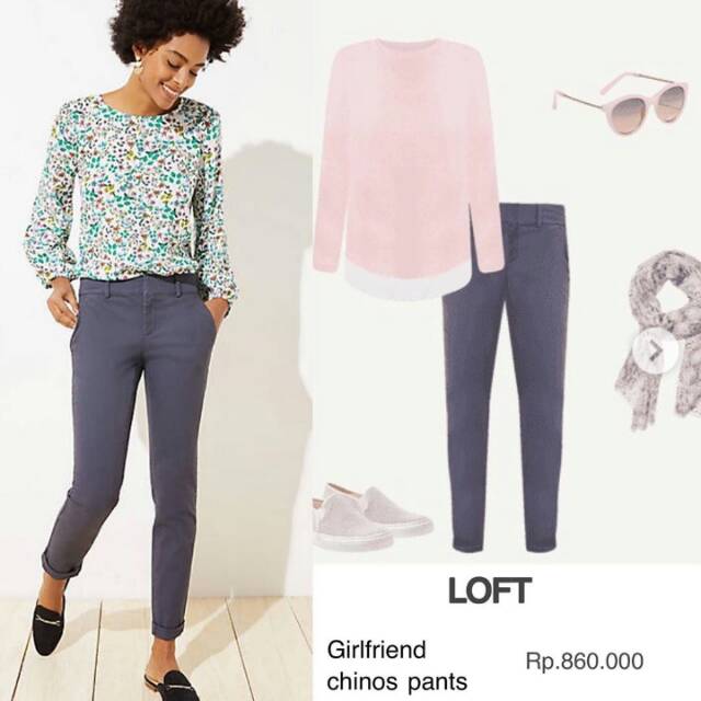 Loft girlfriend chinos online