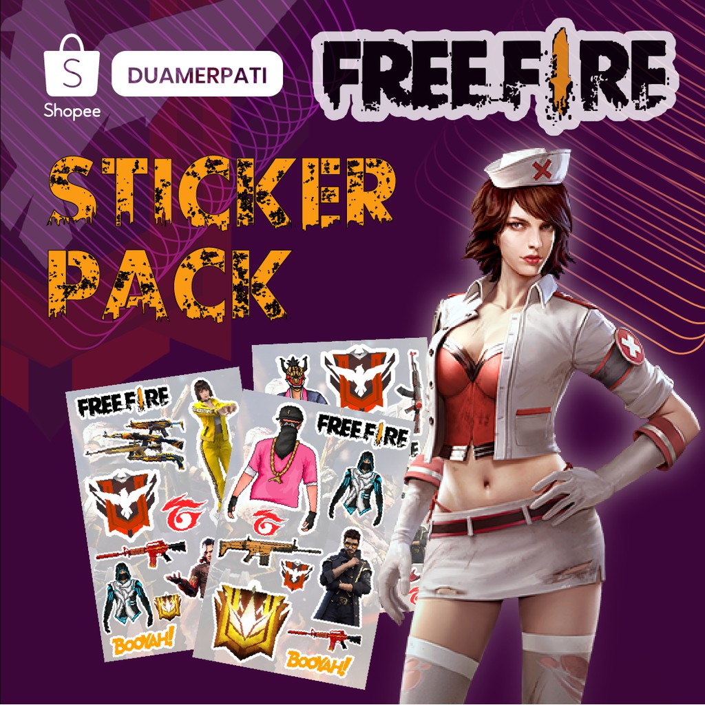 Jual Free Fire: Stiker Pack Perfect Cut, Tempelan HP, Laptop, Tablet ...