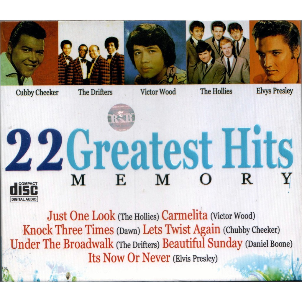 Jual Cd Various Artist 22 Greatest Hits Memory Original Shopee