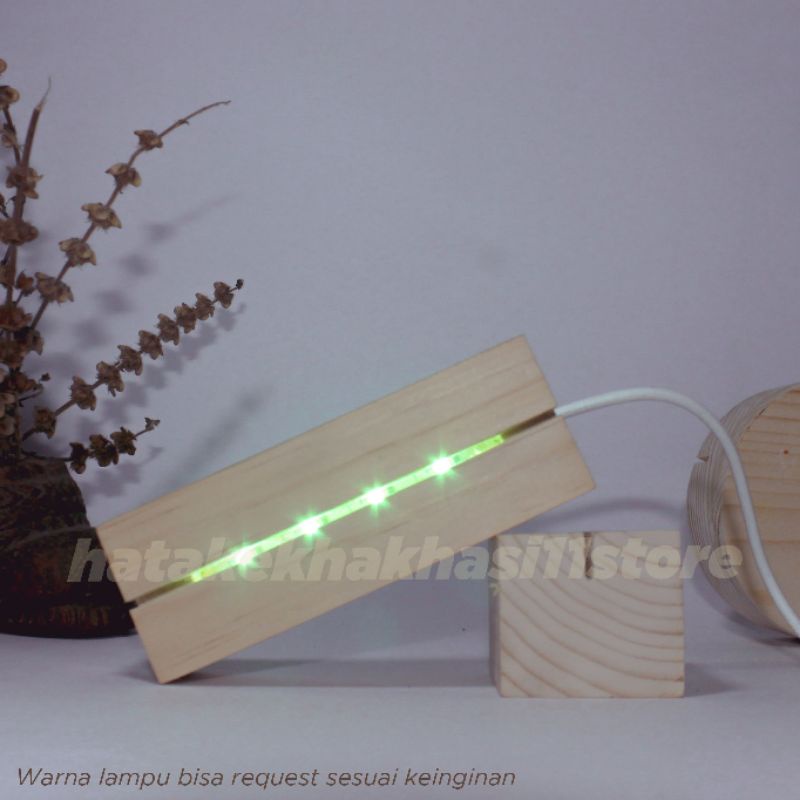 Jual base lamp tatakan lampu akrilik dudukan lampu A6 10x4x4cm | Shopee ...