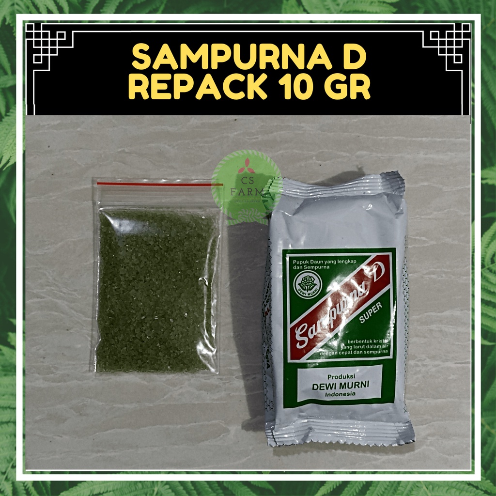 Jual Pupuk Gandasil D/ Sampurna D Pupuk Daun 10gr | Shopee Indonesia