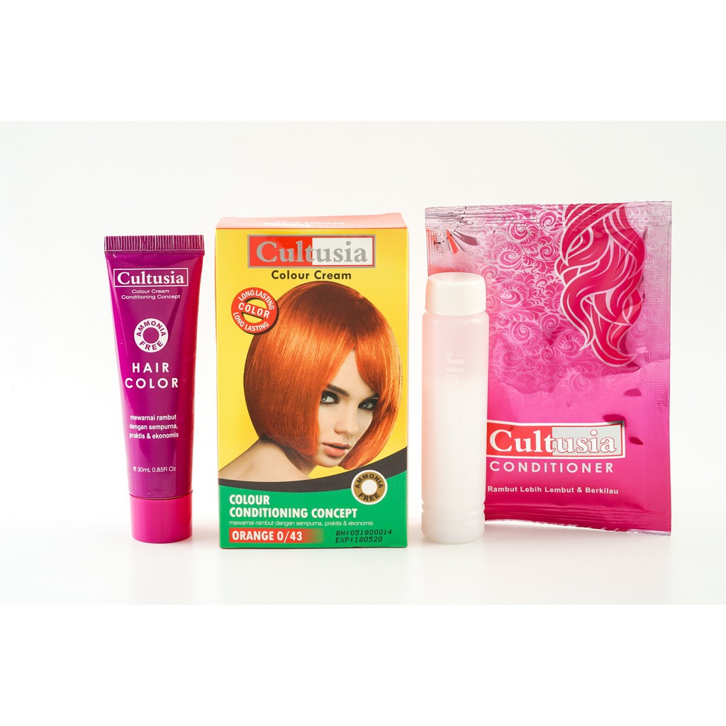 Jual Cultusia Pewarna Rambut Orange 30 ML | Shopee Indonesia