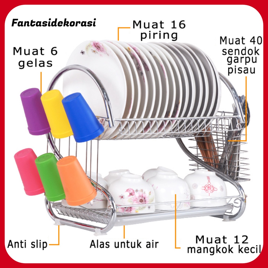 Jual Rak Piring Terlengkap & Harga Terbaru Mei 2026 | Shopee Indonesia