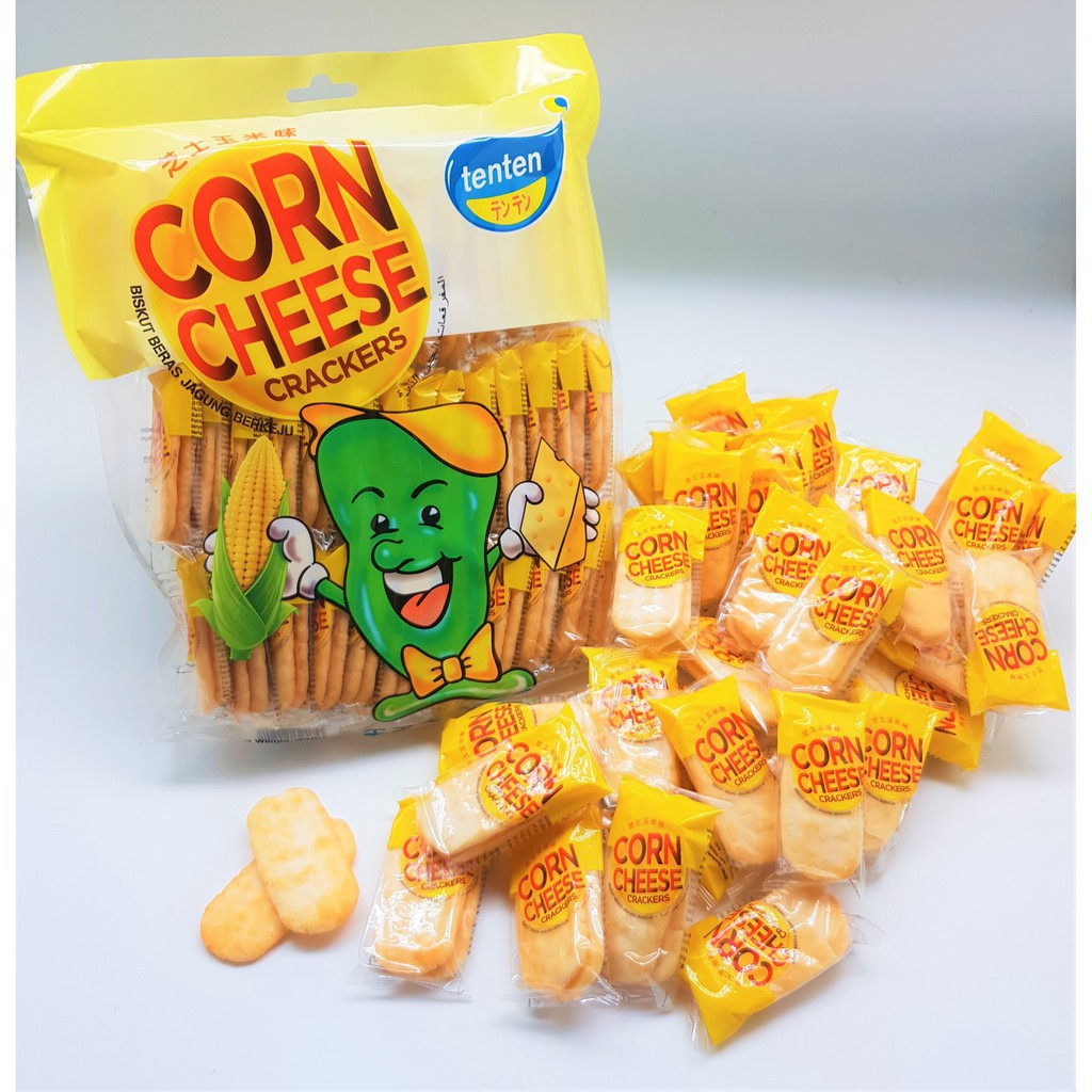 Jual Ten Ten Corn Cheese Rice Crackers 230g | Shopee Indonesia