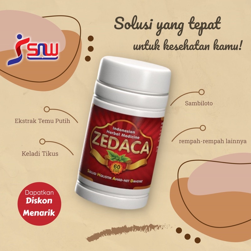 ZEDACA / OBAT KANKER / OBAT TUMOR & KISTA / TANPA EFEK SAMPING / SNW