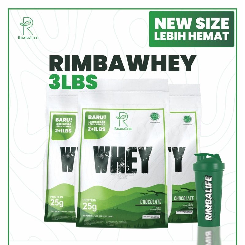 Jual Rimba Life Whey 3Lbs Chocolate / Coffee / Hazelnut Improved ...