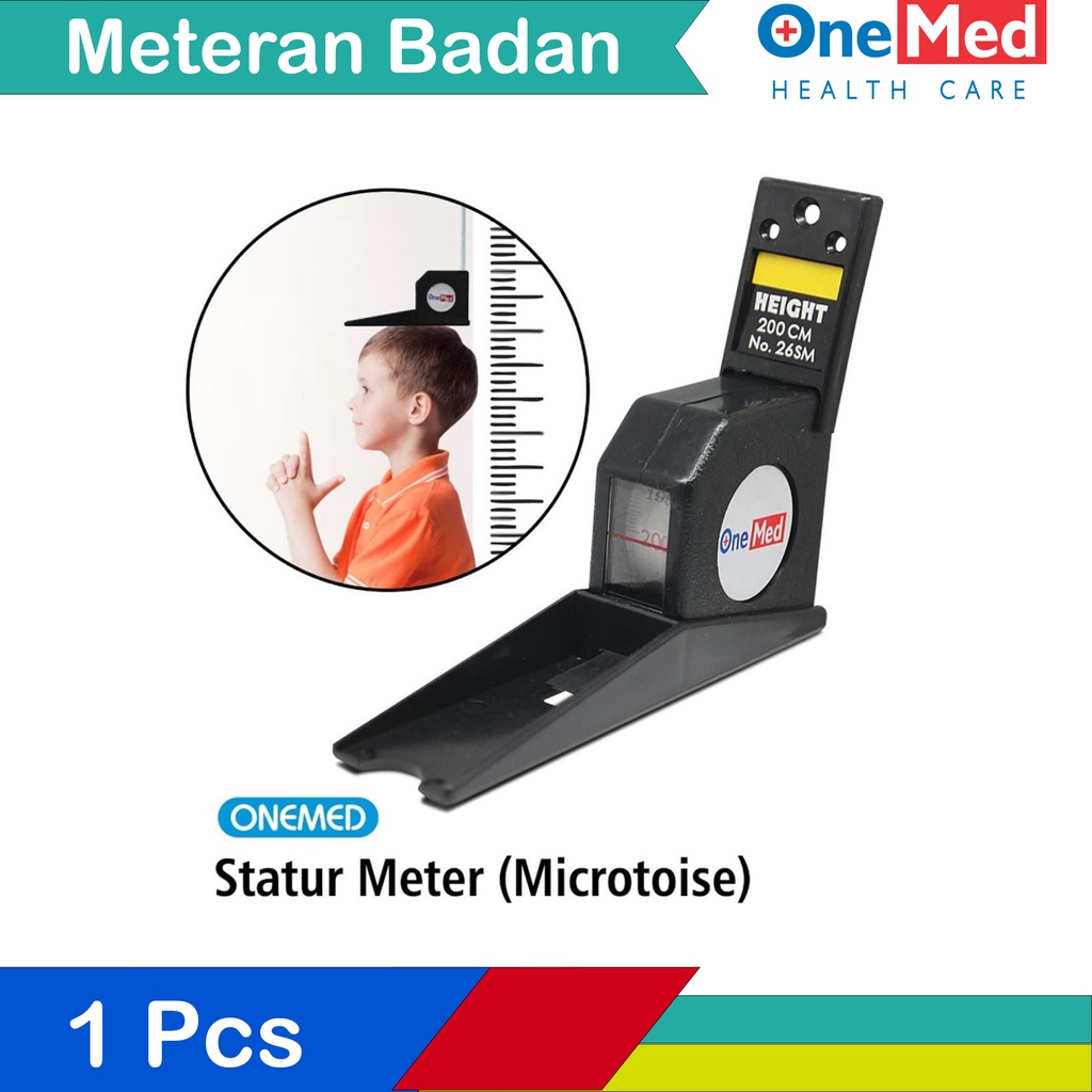 Jual Meteran Tinggi Badan Tubuh Anak Dewasa Tempel Dinding 2 Meter ...