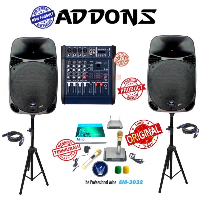 Jual Paket Promo sound system 15 inch addons indor dan outdoor original ...