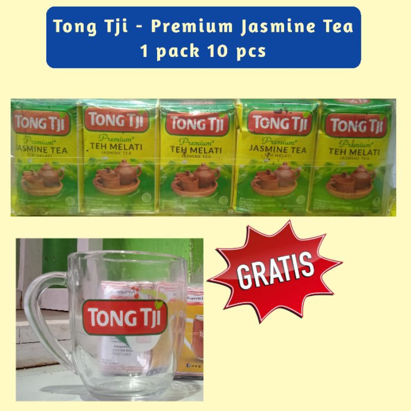 Jual Teh Tong Tji Premium Jasmine Tea Teh Poci tubruk Minuman 1 slop ...
