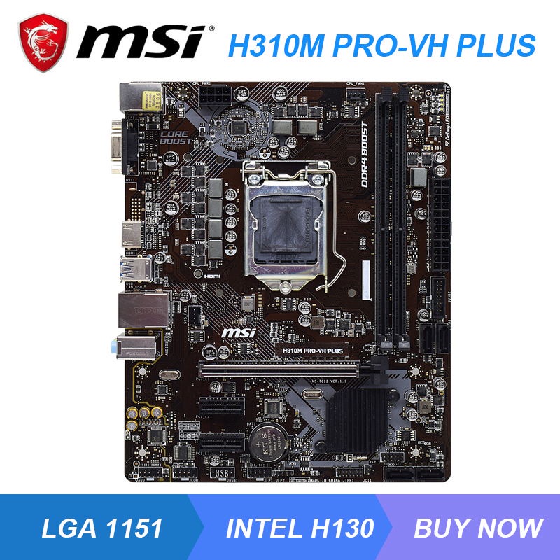 Jual PREORDER MSI H310M PROVH PLUS LGA 1151 Intel H310M Original PC Motherboard DDR4 32G Core