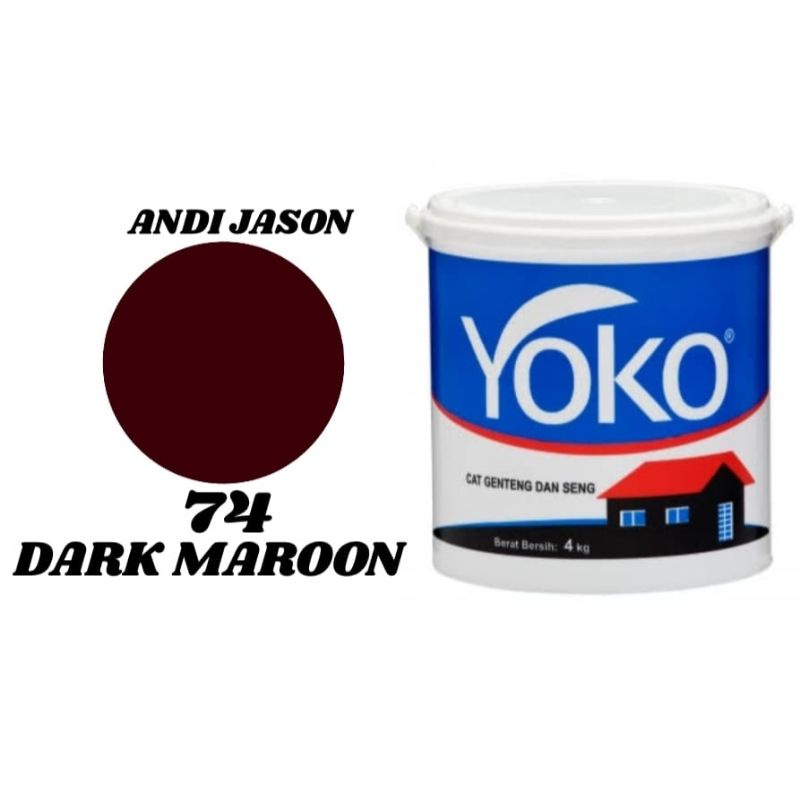 Jual Cat Genteng Seng Yoko Avian Brands No 74 Dark Maroon 4kg Shopee Indonesia 4880