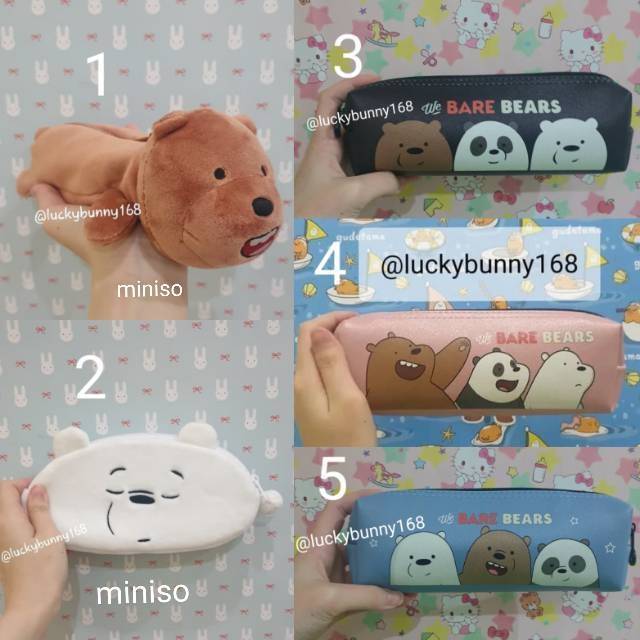 Jual Kotak Pensil We Bare Bears Miniso We Bare Bears Tempat Pensil We