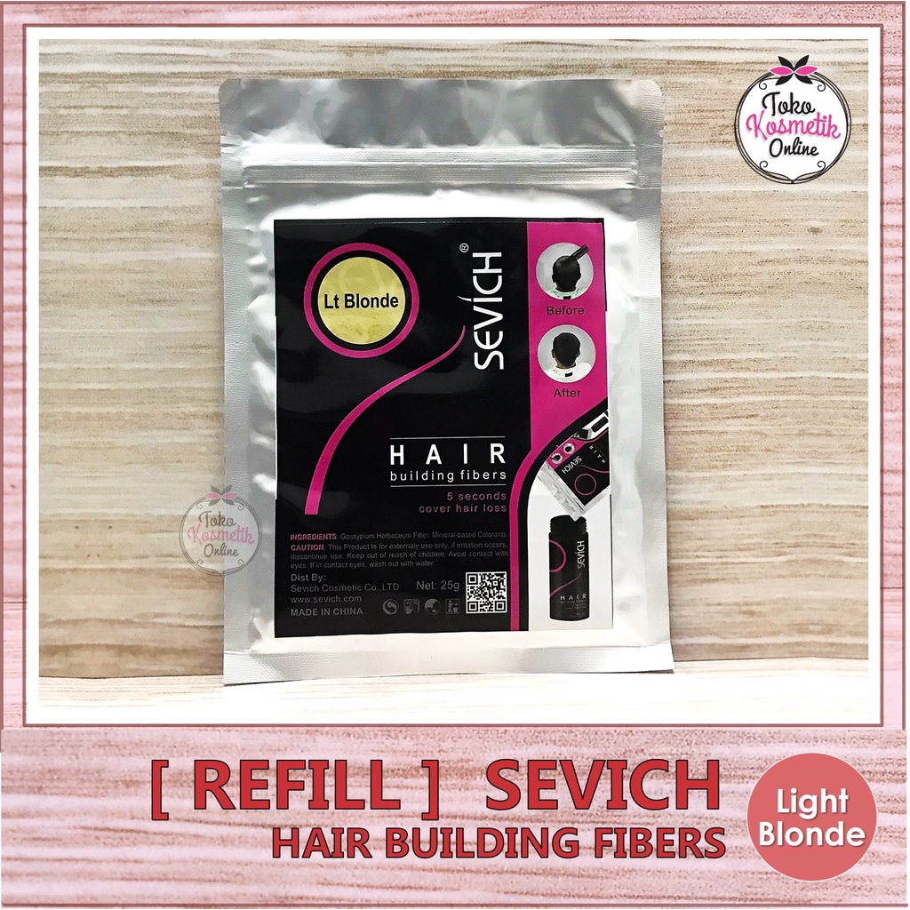 Jual [ Refill ] Sevich Hair Building Fibers 25g Penebal Rambut Shopee Indonesia