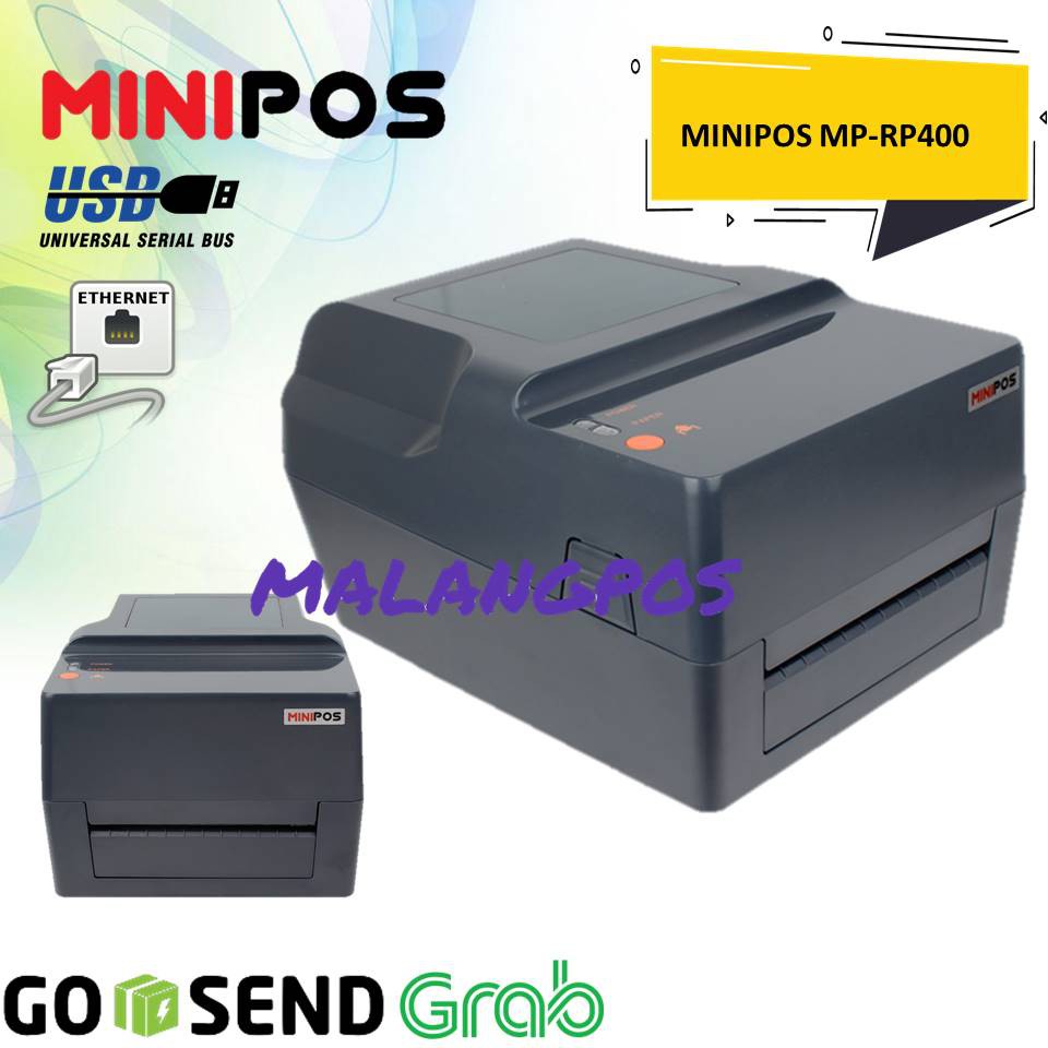 Jual MINIPOS BARCODE PRINTER THERMAL MP-RP400/ LABEL PRINTER 110MM A6 ...