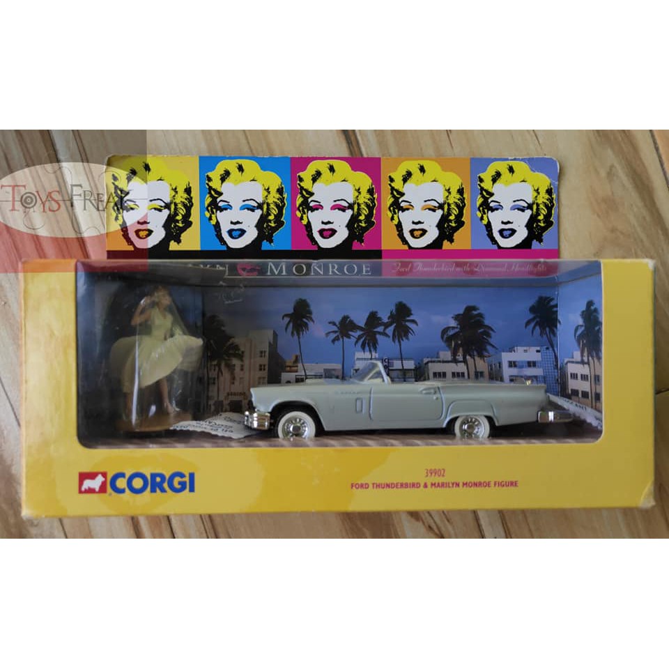 Jual Corgi Diecast - Ford Thunderbird & Marilyn Monroe Figure