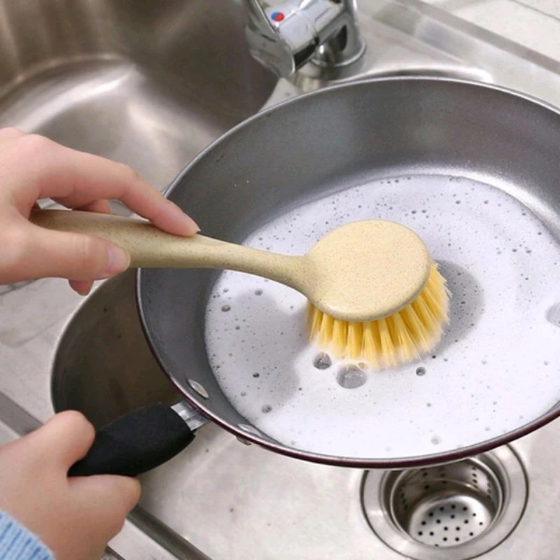 [UNIK88] Yt027 Sikat Gagang Bulat Pembersih Multifungsi Sikat Dapur Kuali Panci Serbaguna | AutoStock