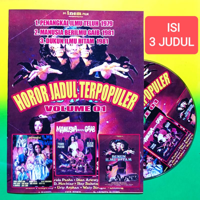 Jual KASET FILM HOROR INDONESIA JADUL KOLEKSI PILIHAN TERPOPULER VOLUME