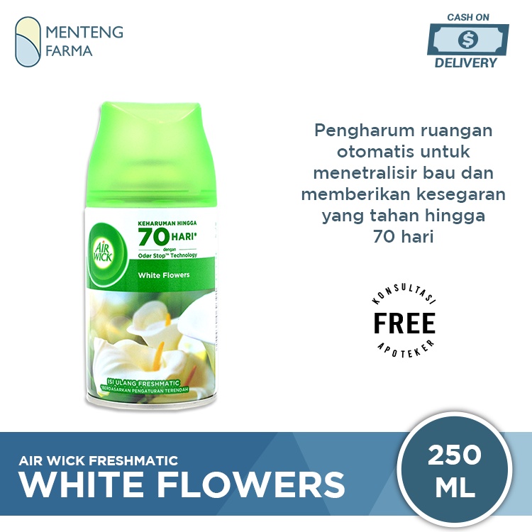 Jual Air Wick Pengharum Ruangan Otomatis Refill White Flower 250 mL ...