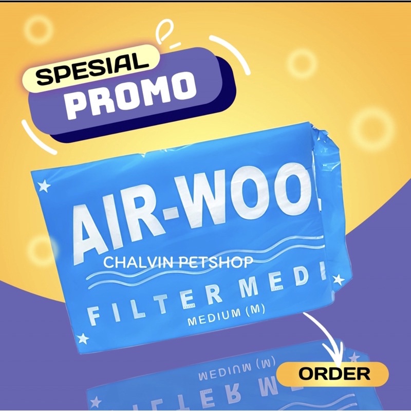 Jual Kapas Busa Medium Air Wool 50x30 FILTER MEDIA | Shopee Indonesia