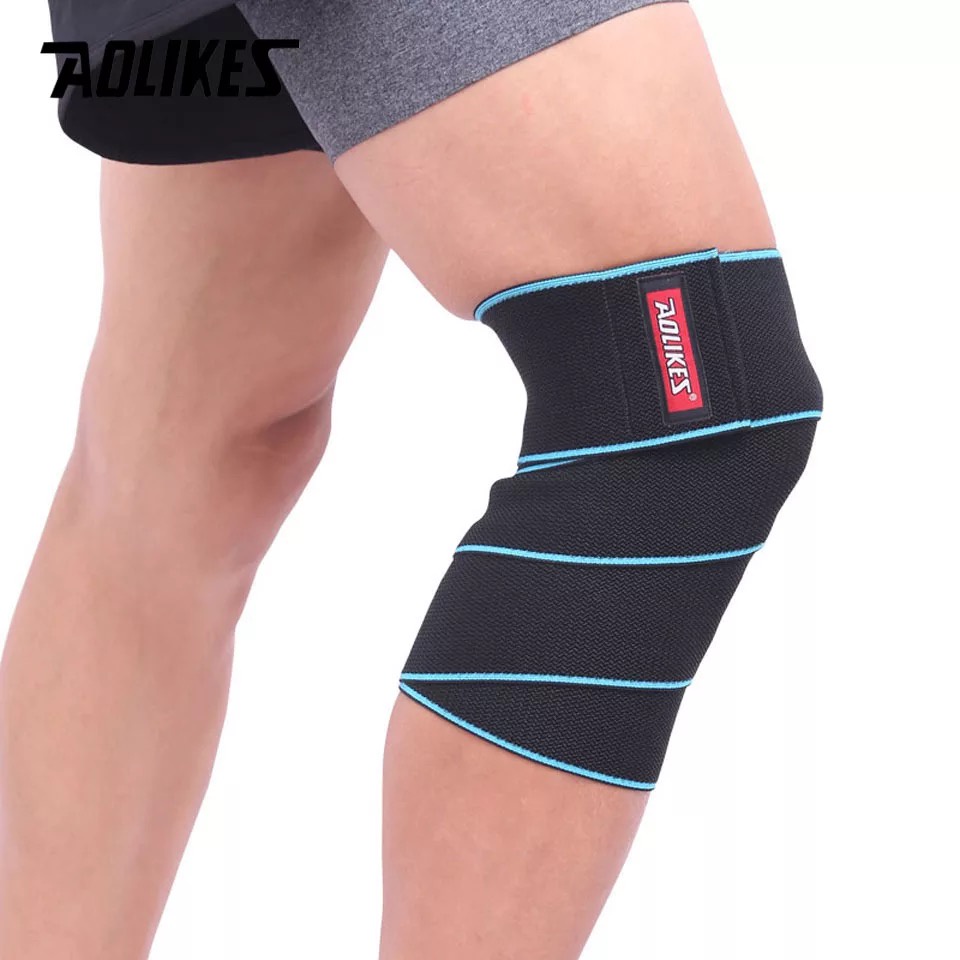 Jual 1517 Aolikes Knee Wrap Silicon Support Pad Guard Sleeve Deker ...