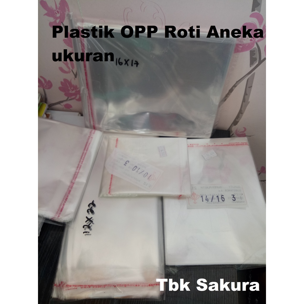 Jual plastik Roti / Plastik OPP 10x10 12x12 12x22 (TEBAL) | Shopee ...