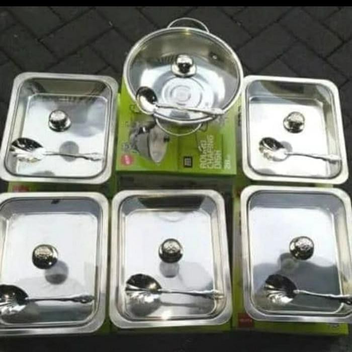 Jual Food Warmer | Prasmanan Set Full Kaca (6Set)Tempat Prasmanan Full ...