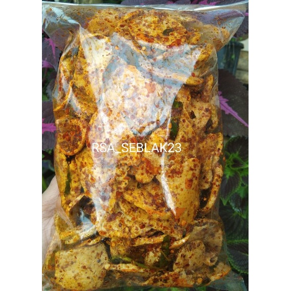 Jual Keripik Basreng Exsra Pedas Gurih Aroma Daun Jeruk Isi Kg