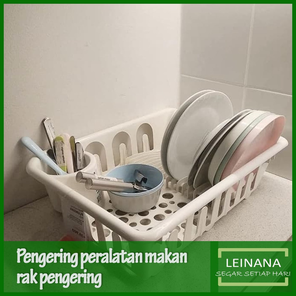 Jual FLUNDRA Pengering piring putih / rak piring PENIRIS PIRING tempat
