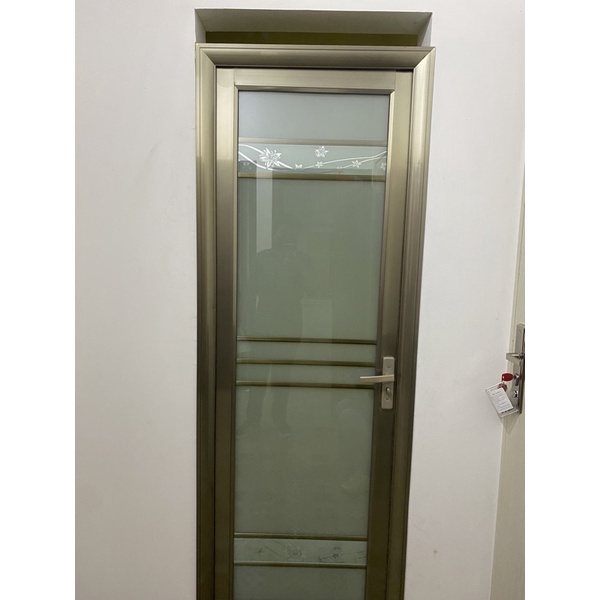 Jual Set Pintu Kamar Mandi/Pintu Aluminium/Full kaca/Pintu/Pintu Kamar