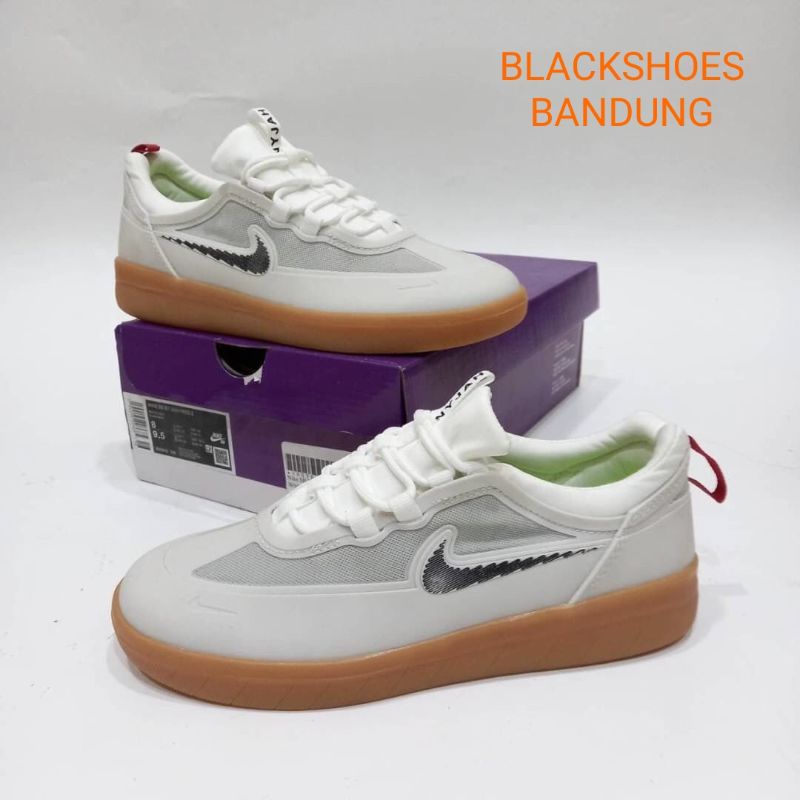 Jual Nike SB nyjah free 2 lakers summit white bright crimson | Shopee Indonesia