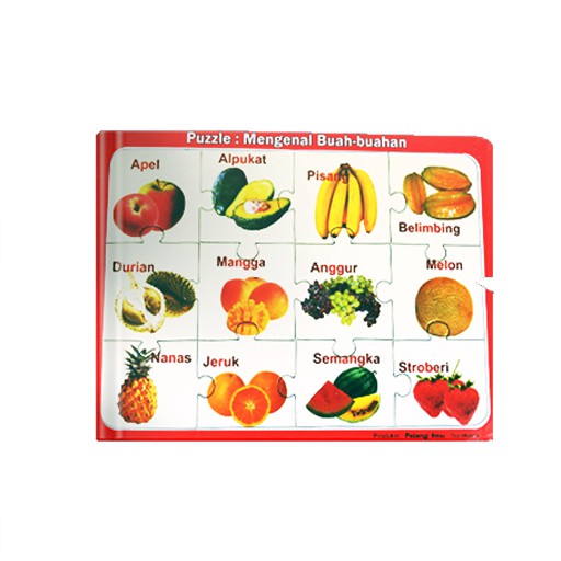 Jual BUKU ANAK TK PAUD PUZZLE MENGENAL BUAH-BUAHAN | Shopee Indonesia