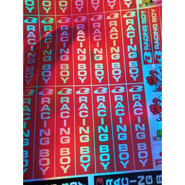 Jual Stiker Pack Sponsor Racing Boy Stiker Shock Hologram | Shopee ...