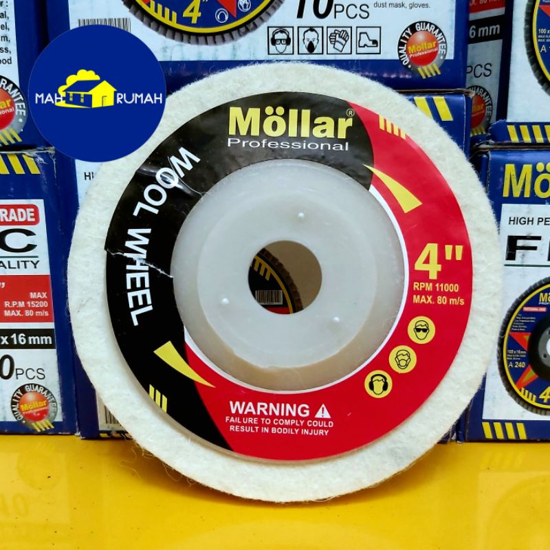 Jual Wool Wol Polish Polisher Disc Disk Wheel Mata Gerinda Poles