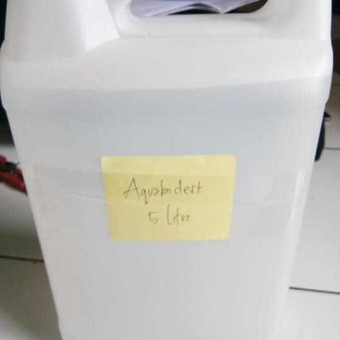 Jual AQUA BIDEST/AKUA BIDES 5 LITER - TUTUP SEGEL WARNA PUTIH ANTI ...