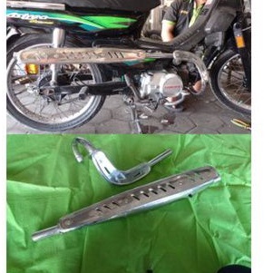 Jual knalpot scrumble scrambler supra grand wing C70 Shopee Indonesia