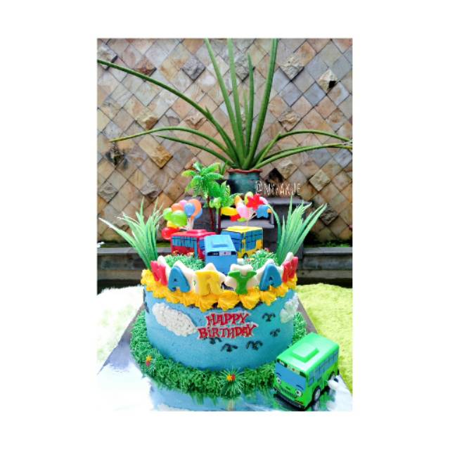Jual Kue Ulang Tahun Karakter Tayo Homemade | Shopee Indonesia