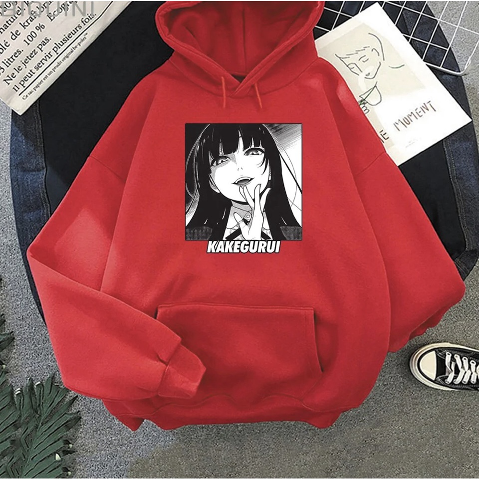 Jual Sweater Hoodie Anime Kakegurui II Kakegurui Anime women Jumper Hoodie II Sweter Oblong Topi Sz M XL Pria Wanita Anak Dewasa Shopee Indonesia