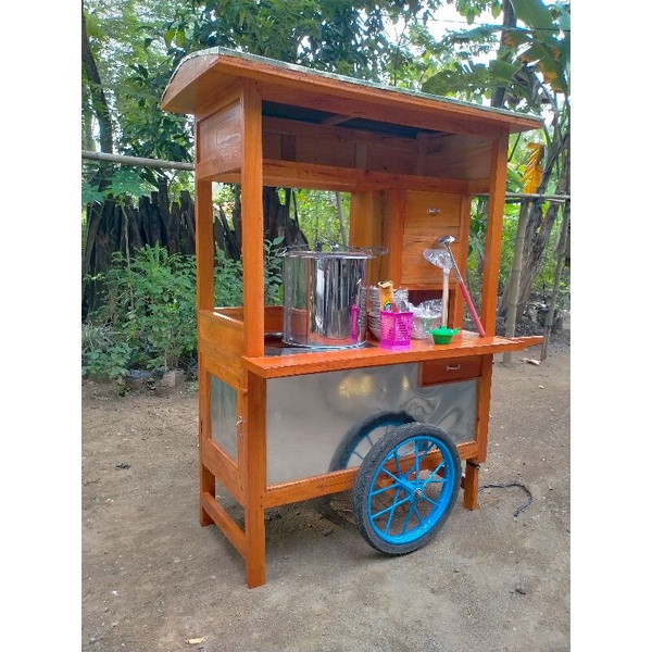 Jual GEROBAK MIE AYAM KELILING#gerobak nasi goreng #gerobak keliling# ...