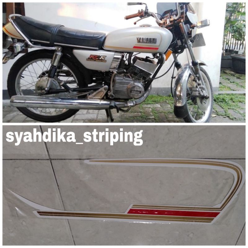 Jual STIKER STRIPING LIS BODY YAMAHA RX S RXS SPECIAL GOLD LIS MERAH ...