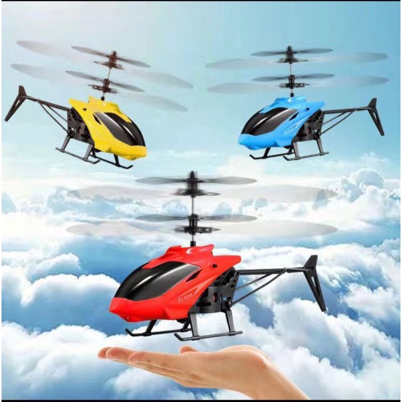 Jual Mainan helikopter mini sensor tangan helikopter dan RC remote ...