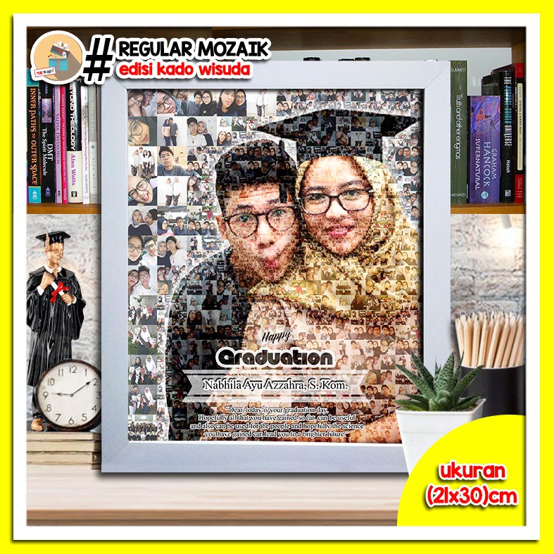 Jual Edit Foto Mozaik dengan Frame Block Poster ukuran 12R dll. -  Multicolor di Seller AJ_store - Karanganyar, Kota Bandung