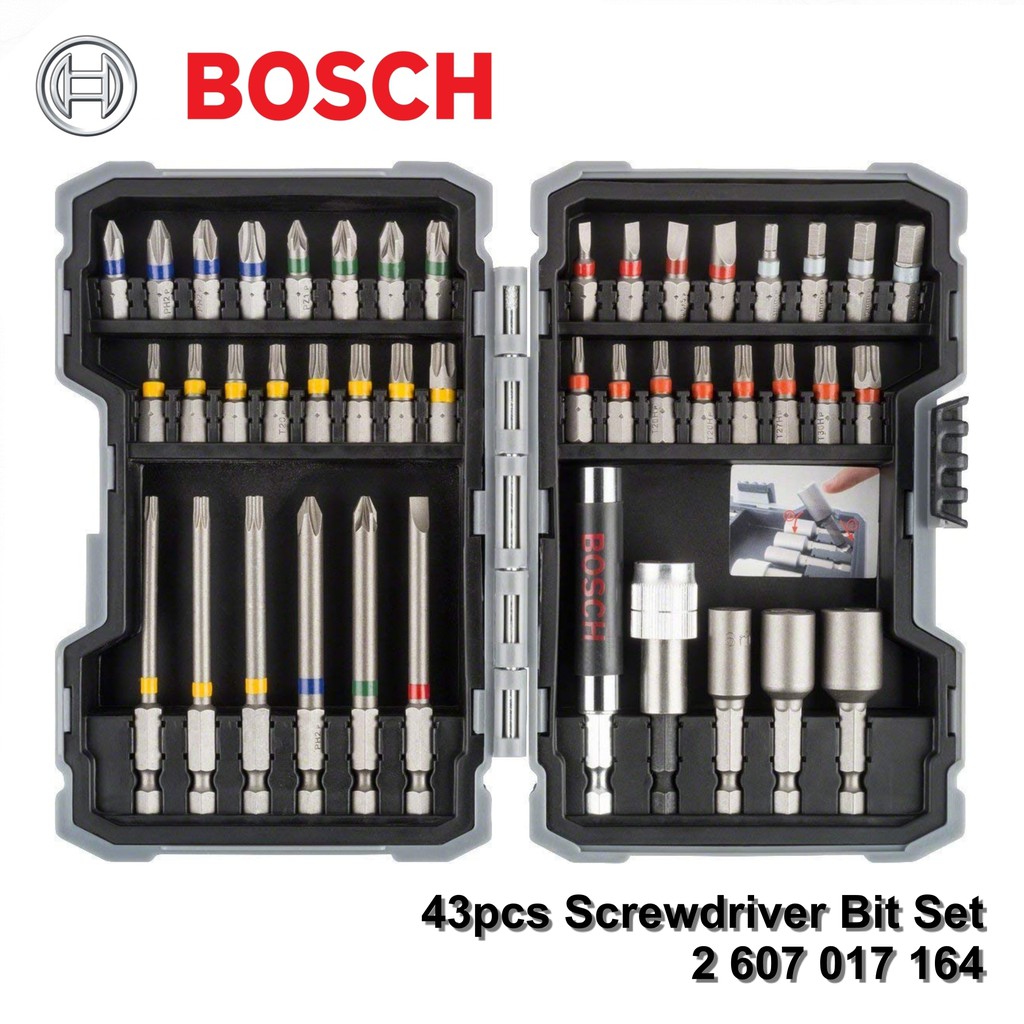 Jual Bosch 43pcs Mata Obeng Set / 43 pcs Screwdriver Bit Shopee Indonesia