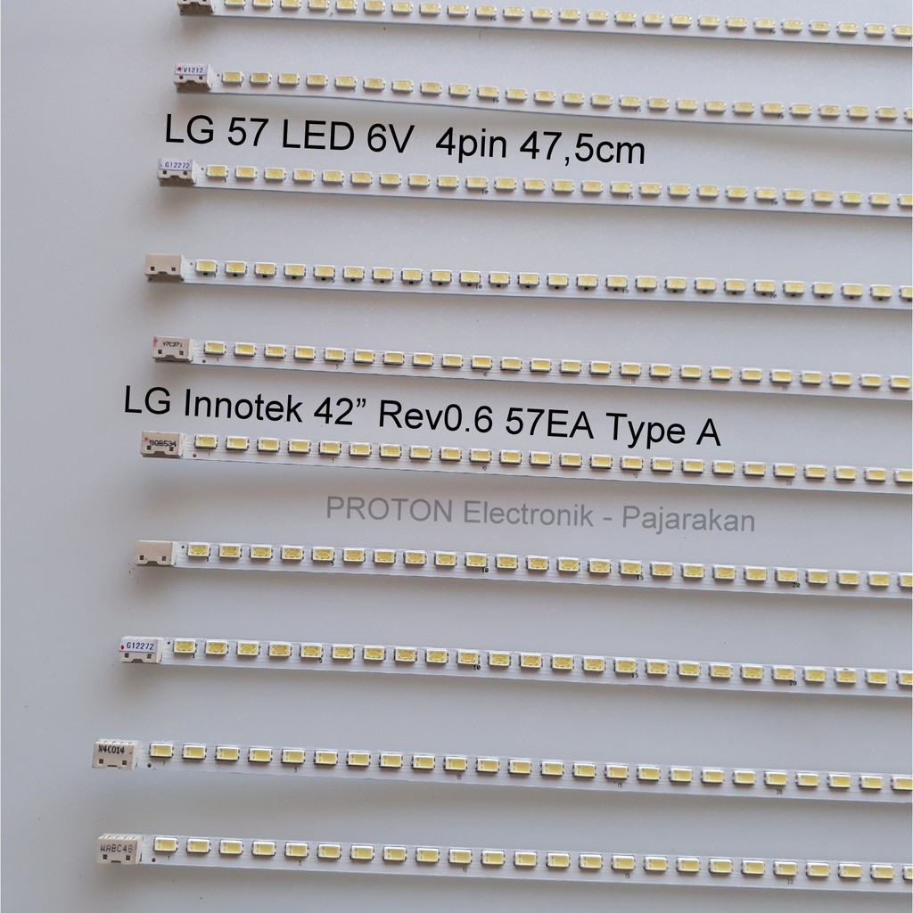 春夏新作 Lampu Jual Backlight Innotek LG 47.5cm 6V SMD LED 57 LG TV PCパーツ