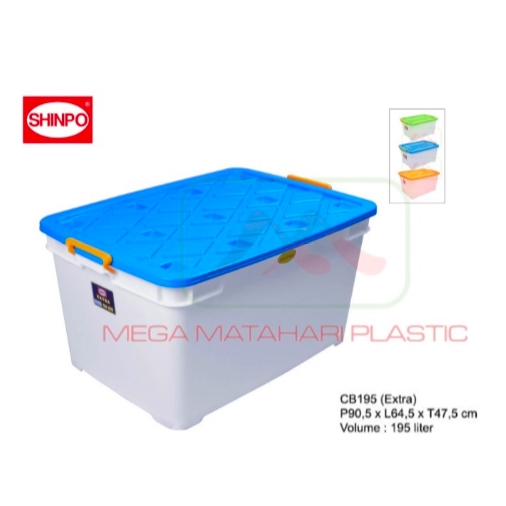 Jual Container Box Extra 126 CB195 Shinpo (Dengan Roda) | Shopee Indonesia