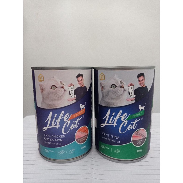 Jual Life Cat Kaleng 400 Gr For Adult Chicken Salmon Life Cat Kaleng