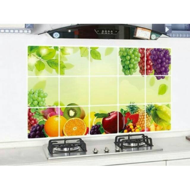 Jual Wallsticker Wallpaper Sticker Fruits Stiker Dapur Wallpaper Dapur Dekorasi Dapur Hiasan