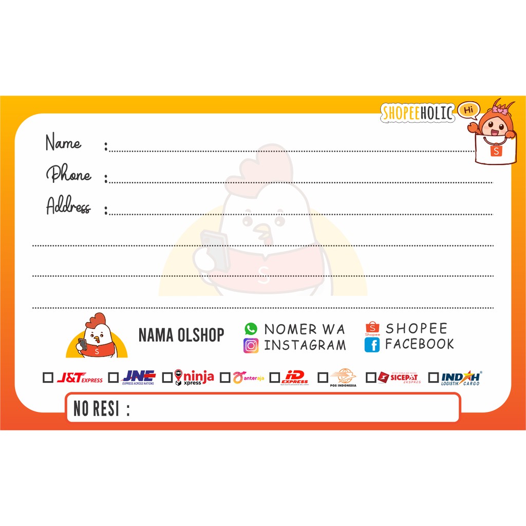 Jual Stiker pengiriman shopee | Shopee Indonesia