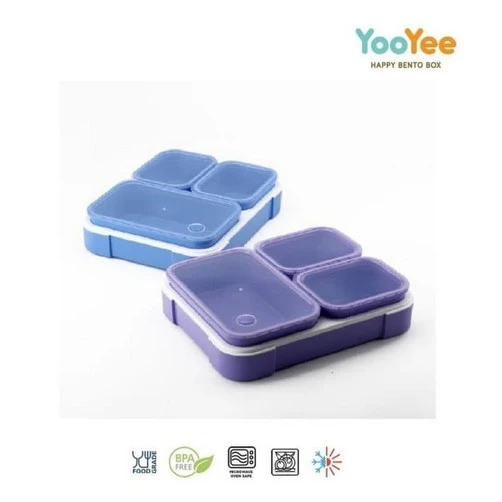 Yooyee Kotak Makan 3sekat (#640) Anti Nyampur Anti Tumpah | AutoStock