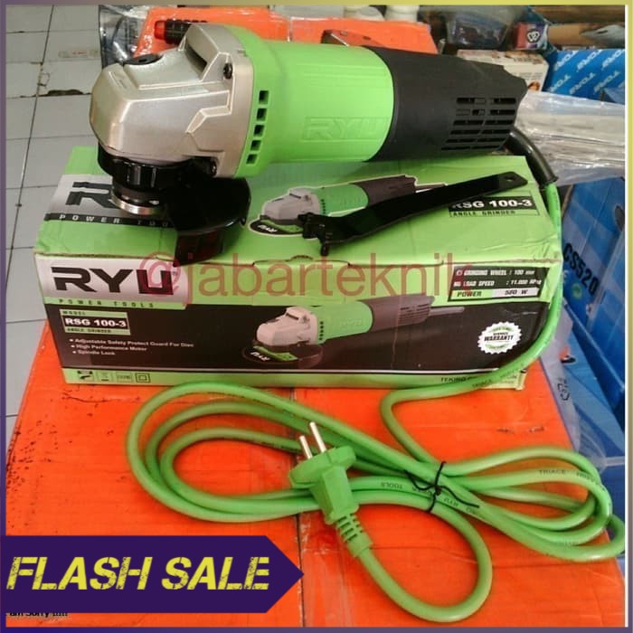 Jual Mesin Gerinda Tangan Ryu 4 Angle Grinder Ryu RSG 100 3 | Shopee ...